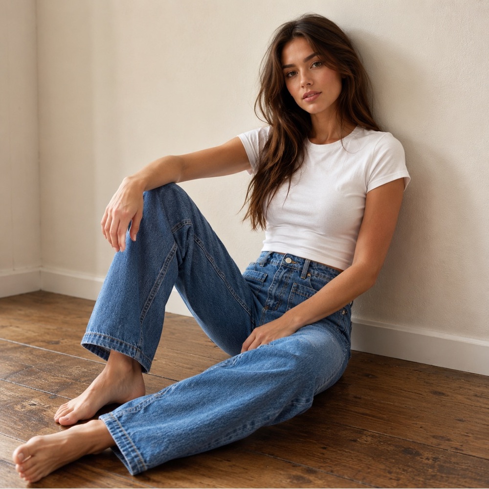 ROLLA’S High Rise Wide Leg Sailor Jeans